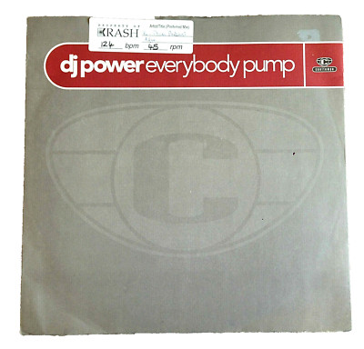 DJ POWER - EVERYBODY PUMP, A 3-MIX 12'' VINYL, COOLTEMPO, COOLx 252 (1992) VG/VG