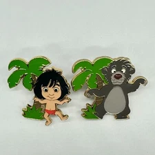 Tokyo Disney Resort Game Prize Pin Baloo & Mowgli The Jungle Book