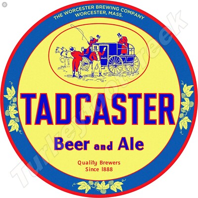 Tadcaster Beer And Ale 11.75'' Round Metal Sign