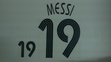 MESSI #19 Argentina Home World Cup 2006 Custom-Made Handmade Name Set