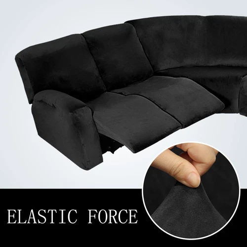 Anbausofabezug 5-Sitzer Ecksofa Couch Schonbezug Stretch Möbelbezug - Bild 86 von 134