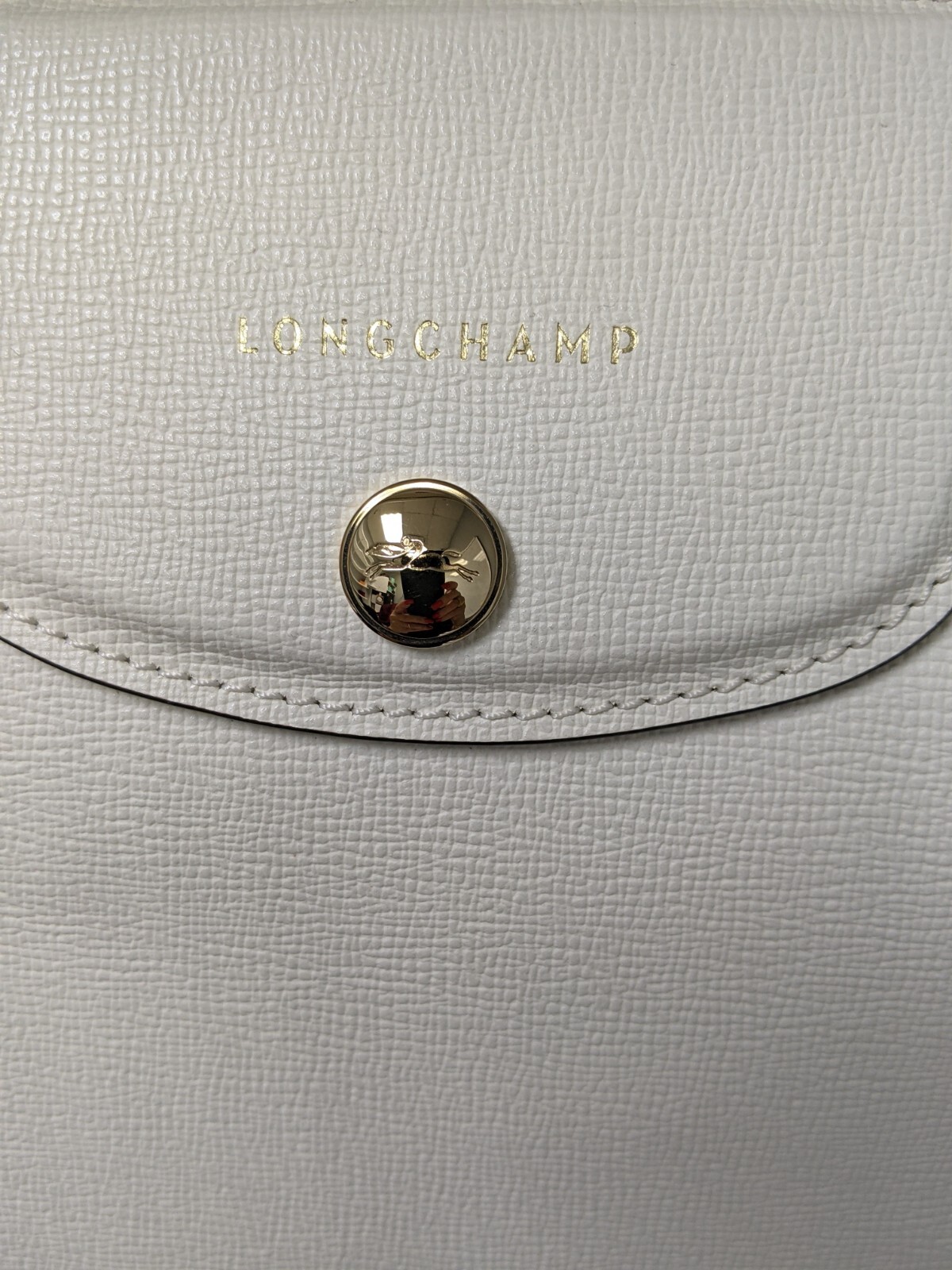 Designer $650+Tax Longchamp Le Pliage Small/Durable Saffiado Leather image 3