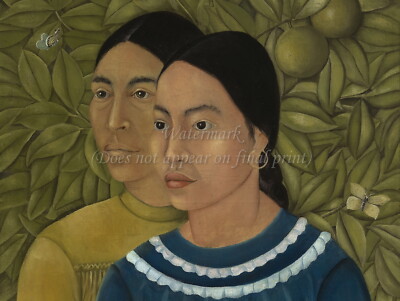 FRIDA KAHLO Art Poster or Canvas Print ''Salvadora y Herminia''