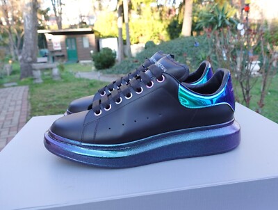 ALEXANDER MCQUEEN SHOES 45 shoe sneaker sneakers black blue mc queen