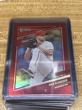 2021 Donruss Baseball Holo Red Variation Max Scherzer #206