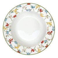 Suppenteller Garden Dreams Weiß Mit Bunten Blumen D. 21,5Cm Porzellan Easy Life