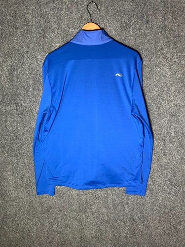KJUS Jacket Blue Men's 50M Golf Retention Full-Zip Pockets Long Sleeve - Picture 2 of 17