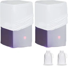 White 10"/12"/15" PA DJ Speaker Cover Scrim 2PCS Stretchy Speaker Cover for Wedd