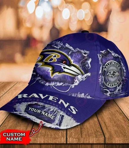 Baltimore Ravens-Personalized football Classic Cap