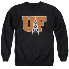 University of Findlay Adult Crewneck Sweatshirt Distressed Primary, Black, S-3XL