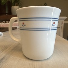 Vintage Corning Ware By Corelle Country Hearts Coffee Mug 1 Cottage Core