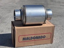 MALDONADO "STUBBY" 5" SS DIESEL MUFFLER **AUTHENTIC**