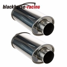 2pcs 3 Ultra Quiet Muffler Resonator 3 In304s Exhaust Vibrant Resonator