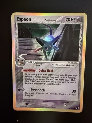 Pokémon Karte Espeon 4/113 Englisch Holo Ex Delta Species Near Mint World Ship