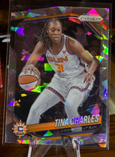 2025 Panini Prizm WNBA TINA CHARLES #3 SILVER ICE PRIZM SUN