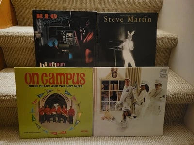 MOVING SALE! 4 Vintage Vinyl LP Cheap Trick, REO, Steve Martin, Doug Clark VG - Image 1 of 4