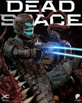 1:8 Isaac Clarke Dead Space Fan Art UNPAINTED Resin Garage Kit