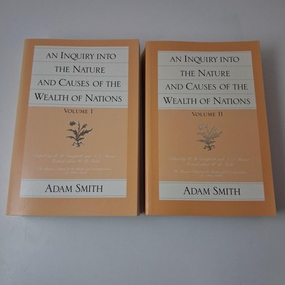 Vintage 1981 Wealth Of Nations Adam Smith PB 2 Vol Set Liberty Fund Economics