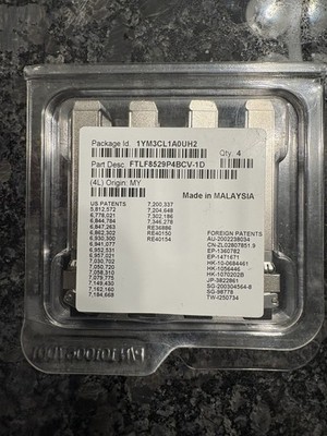 FINISAR FTLF8529P4BCV-1D SHORT WAVE FC SFP+ TRANSCEIVER MODULE 4 Pack Lot