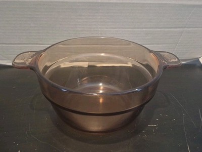 VISION CORNING WARE PYREX AMBER DOUBLE BOILER INSERT POT V20-B  1.5L  FRANCE