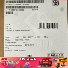 New Siemens 6SL3224-0BE33-7UA0 G120 PM 240 Power Module 6SL3 224-0BE33-7UA0