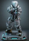 1/24 Resin Sci-Fi Heavy Armored Space Soldier Unassembled Unpainted