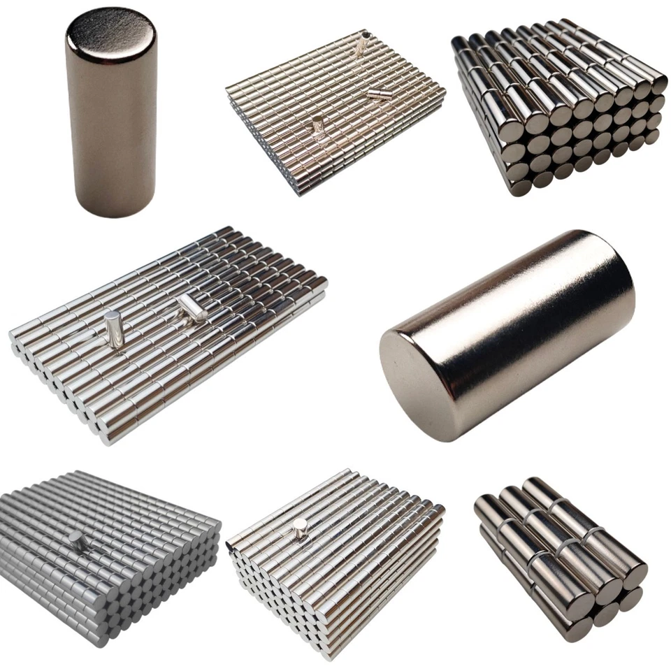 NEODYM STAB MAGNETE RUNDE SUPERMAGNETE NDFEB MAGNET ZYLINDER LANG SUPER STARK - Bild 1 von 1