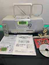 Victor RD-M2 Portable CD MD Memory Audio System White Used