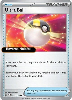 Pokemon Ultra Ball 131/132 ME01: Mega Evolution Reverse Holofoil