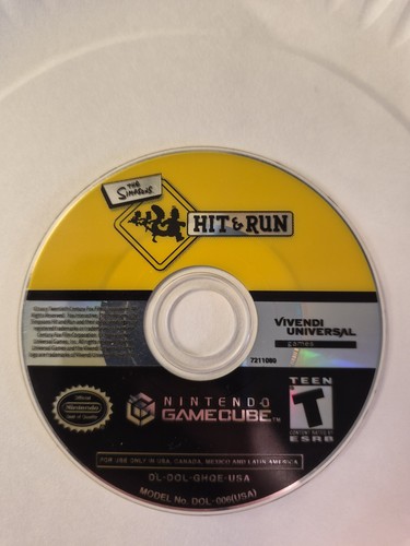 The Simpsons: Hit & Run (GameCube, 2003)  Disk only tested 