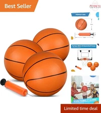 Mini Rubber Basketballs 5 Inch Set Indoor Outdoor Fun Toddler Kid Pool
