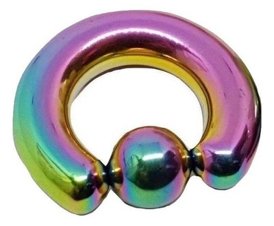Captive Ball Ring CBR Prince Albert Nippelpiercing 2 Gauge (6 mm) 12 mm...