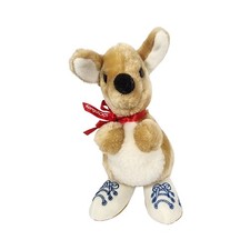 KangaROOS Plush Kangaroo Small Red Bow White Shoes Collectible Toy