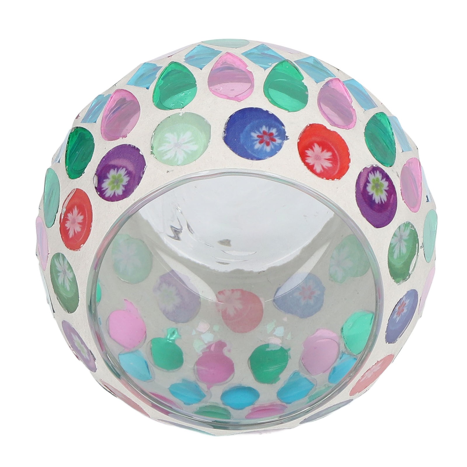 Exquisite Mosaic Glass Candle Holder For Home Decoration Recommended