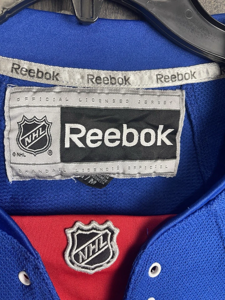 Reebok NHL New York Rangers Marian Gaborik #10 adulto medio azul cosido Foto 4 de 4