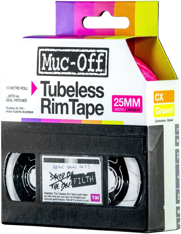 Muc-Off Tubeless Rim Tape 10m Length Roll 25mm Width Adhesive Semi Transparent 3490₽
