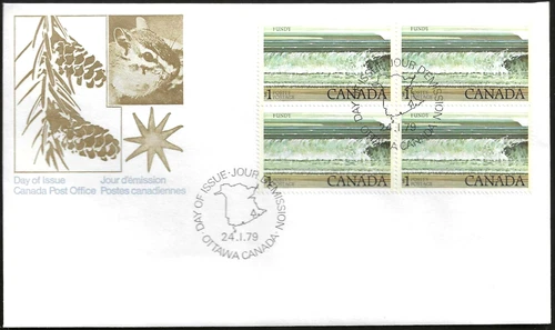 🍁Canada   #726 Block   "FUNDY NATIONAL PARK"   Brand New  1979 First Day Cover