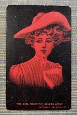 Girl From The Golden West American Beauties Postcard 1907 D Hillson
