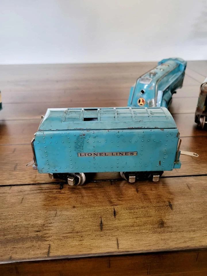 Lionel Prewar Blue Streak Passenger Set 265E 265WX 617 618 619 for Restoration - Image 4 of 4