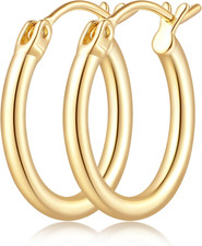 Gold Earrings for Women 14K Gold Hoop Earrings for Women Hoop Earring for Womens