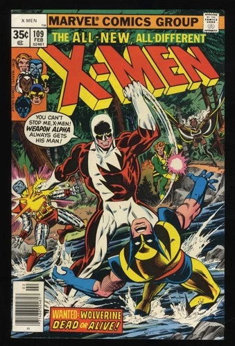 X-Men #109 VF- 7.5 1st Appearance Weapon Alpha! Chris Claremont! Marvel 1978