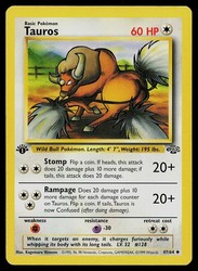 Tauros 47/64 Jungle 1st Edition Uncommon
