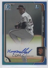 2015 Bowman Chrome Prospects Blue Refractor 89/150 Keury Mella #BCAP-KM Auto 2x4