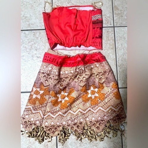Disney Moana costume skirt & top. Kids size 4-6. - Picture 3 of 4
