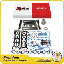 Head Gasket Set Timing Chain Kit Water Pump Fit 04-08 Ford E150 E250 E350 5.4L