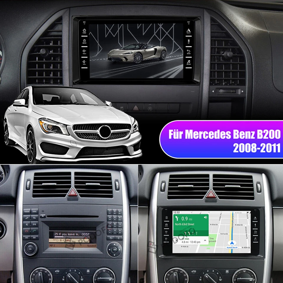 Android Autoradio Für Mercedes Benz W639 W906 W169 Sprinter Viano Vito3 GPS Navi - Bild 2 von 4