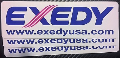 EXEDY RACING CLUTCH DECAL STICKERS CIVIC INTEGRA 240SX S13 WRX EVO HONDA   X3   
