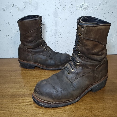Red Wing Shoes Men's Size US 10 Steel Toe Safety Leather Work Boots