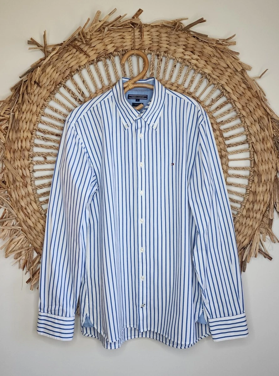 Tommy hilfiger men's long sleeve clearance shirts