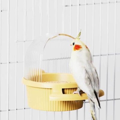 Vogelfutterhaus Sittichkäfig Spender Futterhaus Spritzschutz Sittichfutterhaus hängend